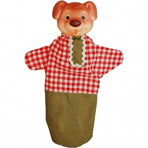 Кукла-перчатка – Собака, 28 см (Огонек, ОГ973)