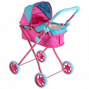 Коляска розово-голубая (Карапуз, 63CA-20-B)