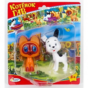 Набор из 2 фигурок: котенок Гав и Щенок (Играем вместе, F-10-Rsim)