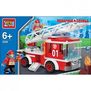 Конструктор Город Мастеров - Пожарная машина (Город Мастеров, KK-3509-Rsim)