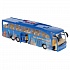 Модель Экскурсионный автобус 30 см свет-звук двери открываются пластиковая инерционная синий  - миниатюра №5