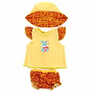 Одежда для куклы Карапуз 40-42см, костюмчик с шапочкой в пакете (Карапуз, OTF-08-RU-HKsim)