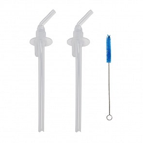 Набор из 2 трубочек для чашек-поильников и ершик (DrBrowns, TC072)