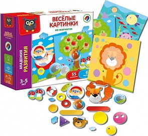 Игра настольная - Веселые картинки на магнитах (Vladi Toys, VT5422-02)