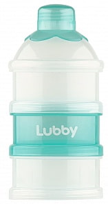 Контейнер для хранения детского питания – Для молочной смеси, 3 секции (Lubby, 20362/144/12)