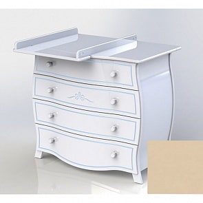 Комод детский Гандылян КО-2012-4 Лола, слоновая кость (Gandylyan, GAN-КО 2012-4_слоновая кость)