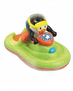 Игрушка для ванной - Пингвиненок на катере (Happy Kid, 4309T)