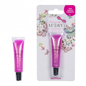 Гель для волос и тела Lukky с розовыми блестками, 13 мл (Lukky, Т16137)