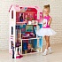 Кукольный домик для Барби – Муза, 16 предметов мебели, лестница, лифт, качели  - миниатюра №1