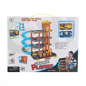 Игровой набор – Четырёхуровневый гараж с машинками (Yako, Y3941833)