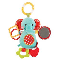Подвеска Fisher Price Слон с зеркальцем и прорезывателями (Умка, GH62805) - миниатюра