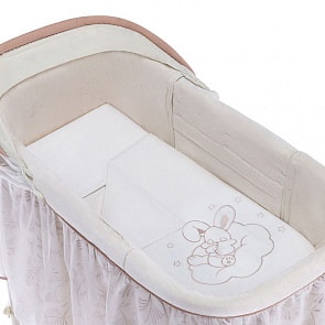 Комплект постельного белья Simplicity Dreams, Bunny Stars (5 предметов, белый)