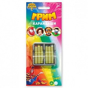 Грим карандаши 6 цветов, 1,6 гр. (Веселая затея, 1501-1196)