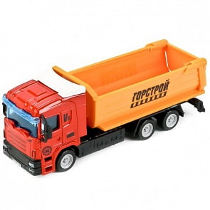 Самосвал Горстрой 13 см, металлический, подвижные элементы (Технопарк, 1813-1G-R)