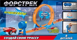 Трек автодром, с машинкой, виражом и спидометром (1toy, Т16063) - миниатюра