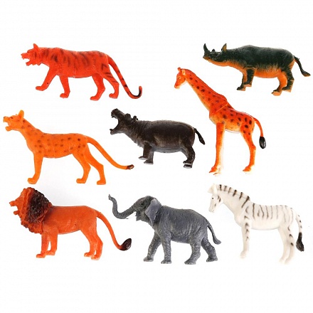 Набор – Рассказы о животных, 8 фигурок диких животных, 8 см  