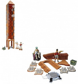 Фигурки Fortnite - Leviathan и Crackshot, 2 фигурки героев с аксессуарами, башня (Jazwares, FNT0108)