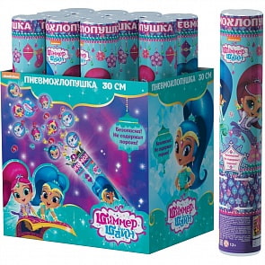 Хлопушка – ShimmerandShine, конфетти с героями, 30 см (Росмэн, 33138ros)