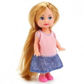 Кукла Машенька в модной одежде, 12 см. (Карапуз, MARY15686-BBsim)