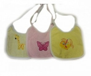 Набор нагрудников Kidboo с вышивкой, 3 штуки (Kidboo, BN00605)