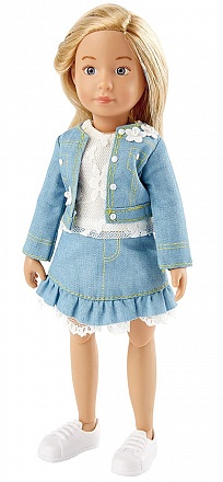 Кукла Вера Kruselings в весеннем нарядном костюме, 23 см 