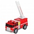 Модель Пожарная машина 14 см свет-звук 3 кнопки лестница поднимается пластиковая  - миниатюра №4