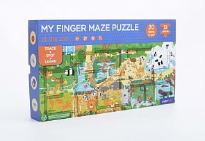 Пазл-лабиринт пальчиковый. В зоопарке (mierEdu, ME066R)