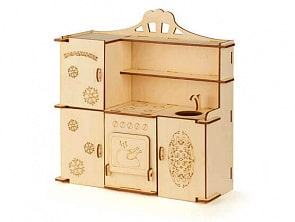 Конструктор - Кухня для кукол типа Barbie (Теремок, КМБ-8)