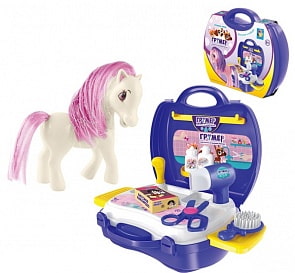 Игровой набор в чемоданчике Профи – Грумер, 16 предметов (1Toy, Т10892)