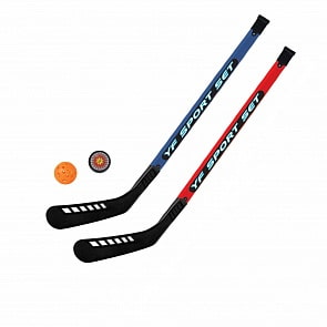 Хоккейный набор: 2 клюшки, шайба, мячик (1Toy, Т19328)