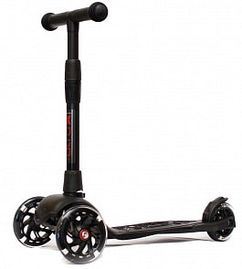 Самокат Альфа Alfa Model Buggy Boom со светящимися колесами, цвет черный (Buggy Boom, 003-2119)