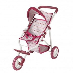 Коляска для куклы трехколесная, цветы (Gotz, 3402380)