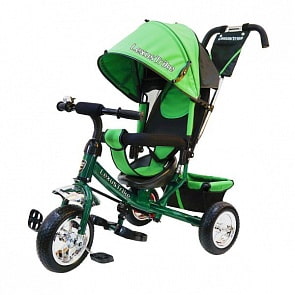 Велосипед 3-х колесный с ручкой управления - Lexus Trike, зеленый, колеса EVA (Lexus Trike, 950-108-GREENsim)