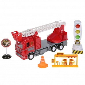 Строительная техника, свет + звук, открываются двери, с аксессуарами (B1749260)