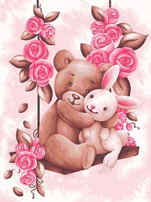 Рисование по номерам на холсте – Плюшевые друзья, 40 х 50 (Фабрика Творчества, S036)