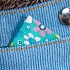 Мягкая игрушка - Кот Басик в голубом комбинезоне с розочкой, 25 см  - миниатюра №3