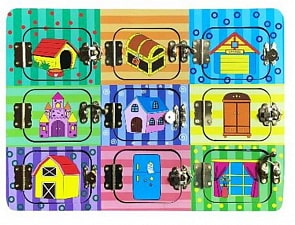 Бизиборд – Дверцы на замочках (4112)