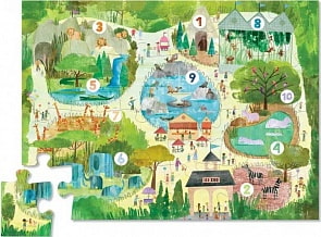 Пазл обучающий - Карта, 24 детали (Crocodile Creek, 4185-3)