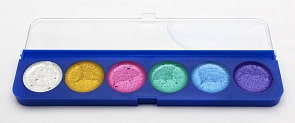 Акварель перламутровая 6 цветов, без кисти (Луч, 16С1117-08)
