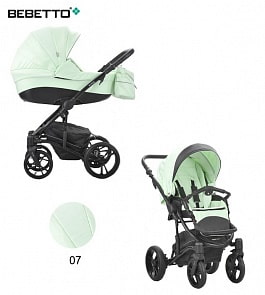 Детская коляска Bebetto Tito 2 в 1, шасси черная/CZA 07 (Bebetto, WB148_07)