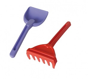 Набор для песка: грабли, совок (Спектр, У454veg)