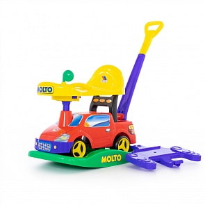 Джип-каталка Пикап многофункциональный №4, красный (Полесье, 72122)