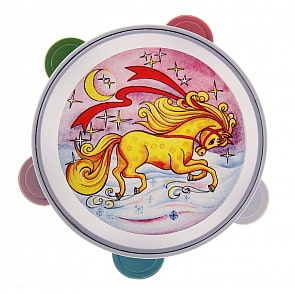 Бубен с аппликацией (ТулИгрушка, С3-1А)