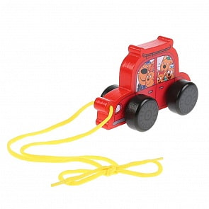 Каталка деревянная - Три кота (Буратино, КТК01)