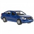 Модель Nissan Almera, 12 см, открываются двери, инерционная, синяя -WB) - миниатюра №4