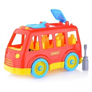 Конструктор-транспорт Автобус (Полесье 71248) (ассортимент)