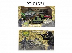 Набор военной техники из серии Боевая сила, с фигуркой и аксессуарами (Abtoys, PT-01321) - миниатюра