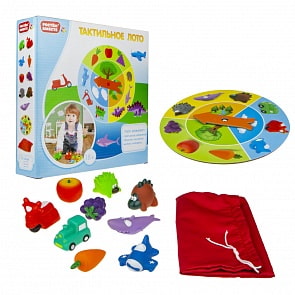 Игра из серии Растем вместе - Тактильное лото (1toy, Т16222)