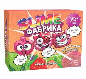Набор для опытов и экспериментов - Юный химик - Слайм фабрика – Клубника (Висма, 512пл)