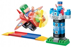 Конструктор Avia - Самолет, взлетная полоса и КДП (Bauer, 726 БАУЕР)